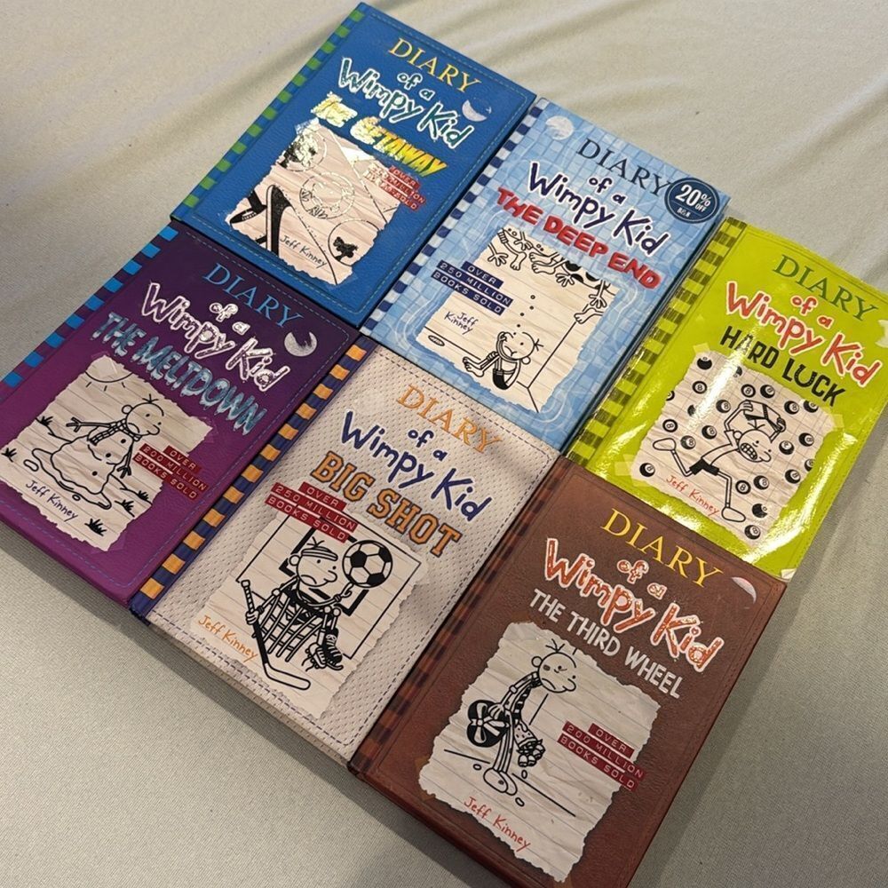 Book Set - Multicolor Diary of a wimpy kid lot - set of 6 books Jeff Kinney - Picture 2 of 5